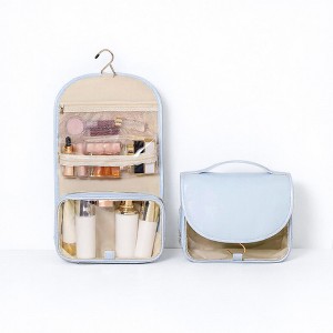 Anna-Kaci Hanging Toiletry Bag with Multi-Pocket Organizer and Foldable Carry Handle - 1 of 4