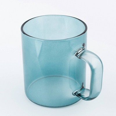14oz Glass Mug Blue - Parker Lane