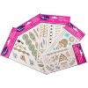 Metallic Temporary Tattoos- Six Sheets of Gold and Silver Long Lasting Fashion Designs (Series 5) - 2 of 3