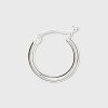 Sterling Silver Duo Click In Hoop Earring Set - Silver - image 2 of 2