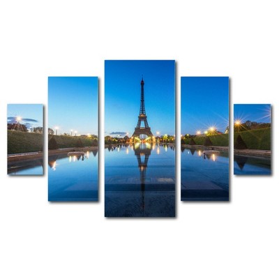 5pc Blue Hour by Mathieu Rivrin - Trademark Fine Art