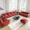Modular Sectional Sofa,Chenilleyarn Minimalist Sofa Couch,Convertible Sofa Set Wide Seat Living Room Sofa Sets - 4 of 4