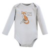 Touched by Nature Organic Cotton Long-Sleeve Bodysuits, Dreamy Woodland - 3 of 4