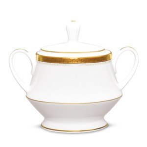 Noritake Charlotta Gold Sugar Bowl - 1 of 3