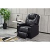 Faux Leather Recliner Chair with Cup Holders & Remote Control - 4 of 4