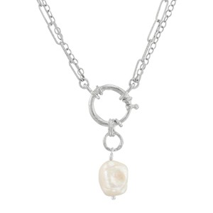 Silpada 'Pretty Changes' Sterling Silver Freshwater Pearl Pendant Necklace, 18 + 2" - 1 of 4