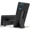 Nakedcellphone Case with Stand and Belt Clip Holster for Samsung Galaxy A12 5G - Black - 4 of 4