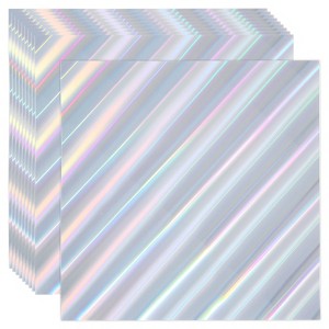 Unique Bargains Scrapbook Poster Reflective Metallic Holographic Cardstock - 1 of 4