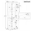 67.7" Tall Bathroom Storage Cabinet, Bathroom Floor Cabinet with Adjustable Shelves, Freestanding Storage Cabinet for Bathroom Living Room - 4 of 4