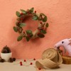 Bright Creations 75 Pieces Craft Foam DIY Wreath Forms, Pinecones, Berries, Leaves, Burlap Ribbon, 8 In - image 2 of 4