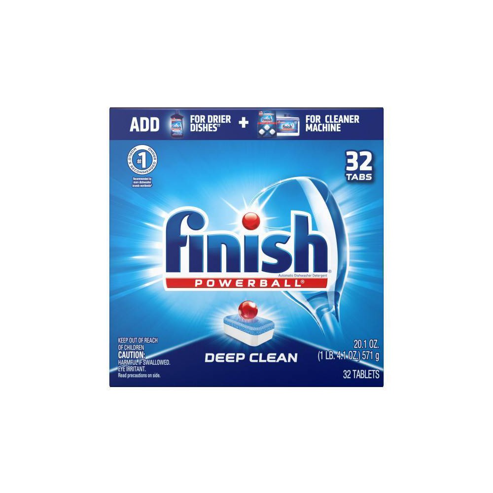 UPC 051700810499 product image for Finish PowerBall All-in-1 Dishwasher Detergent Tabs - 32ct | upcitemdb.com