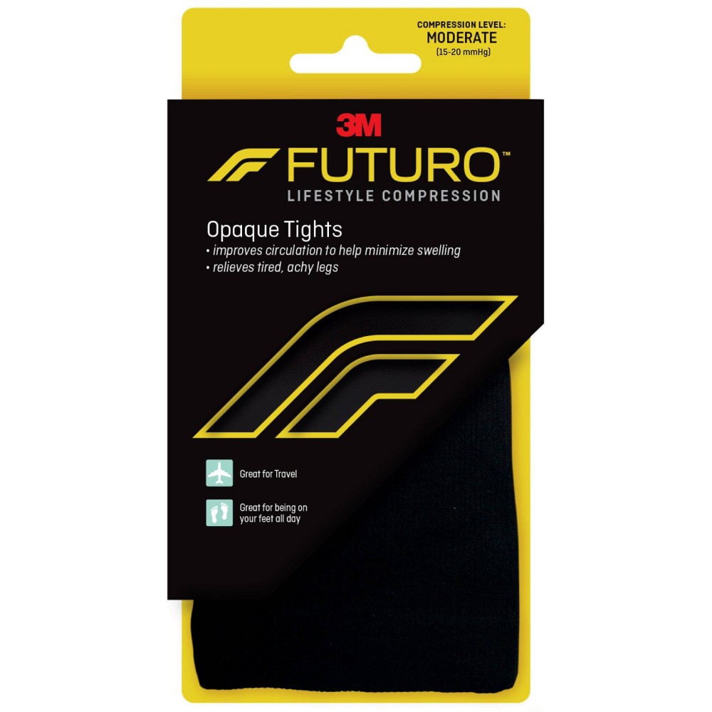 FUTURO Opaque Tights - Medium - Black