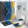 LunaLulinlk Polyester Shower Curtain Sets with Bath Rugs - 3 of 4