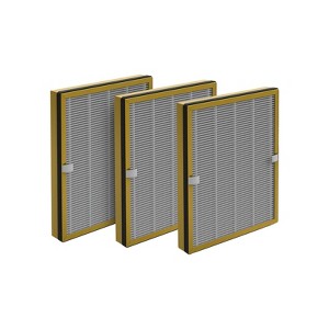 Nispira True HEPA Replacement Filter for Air Purifier, Compatible with TaoTronics TT-AP002, 3 Packs - 1 of 4