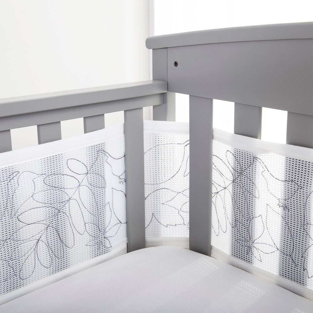 Photos - Cot BreathableBaby Breathable Mesh Crib Liner - Deluxe Embroidered Collection 