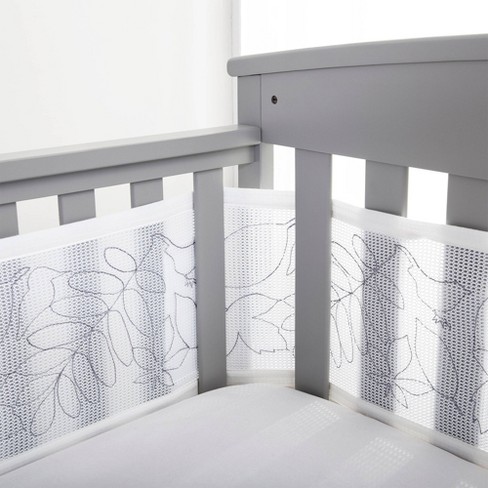 BreathableBaby Breathable Mesh Crib Liner, Deluxe Embroidered Collection, Feathered Friends - image 1 of 4