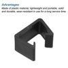 Unique Bargains Outdoor Wicker Fixed Connection Chair Fasteners Furniture Clips Black - 3 of 4
