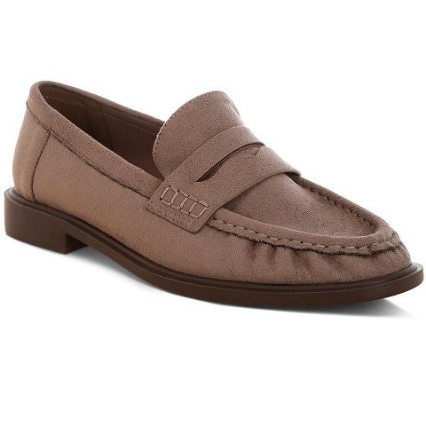 Женские туфли London Rag Womens Fhalko Penny Strap Low Block Heel Loafers 8