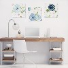 Sweet Jojo Designs Girl Fabric Photo Memo Board Watercolor Floral Blue Pink and White - 2 of 3