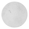 Royal Hampton Coffee Table, White Marble Top on Modern Iron Stand, Round Table, 27 Inch - 4 of 4