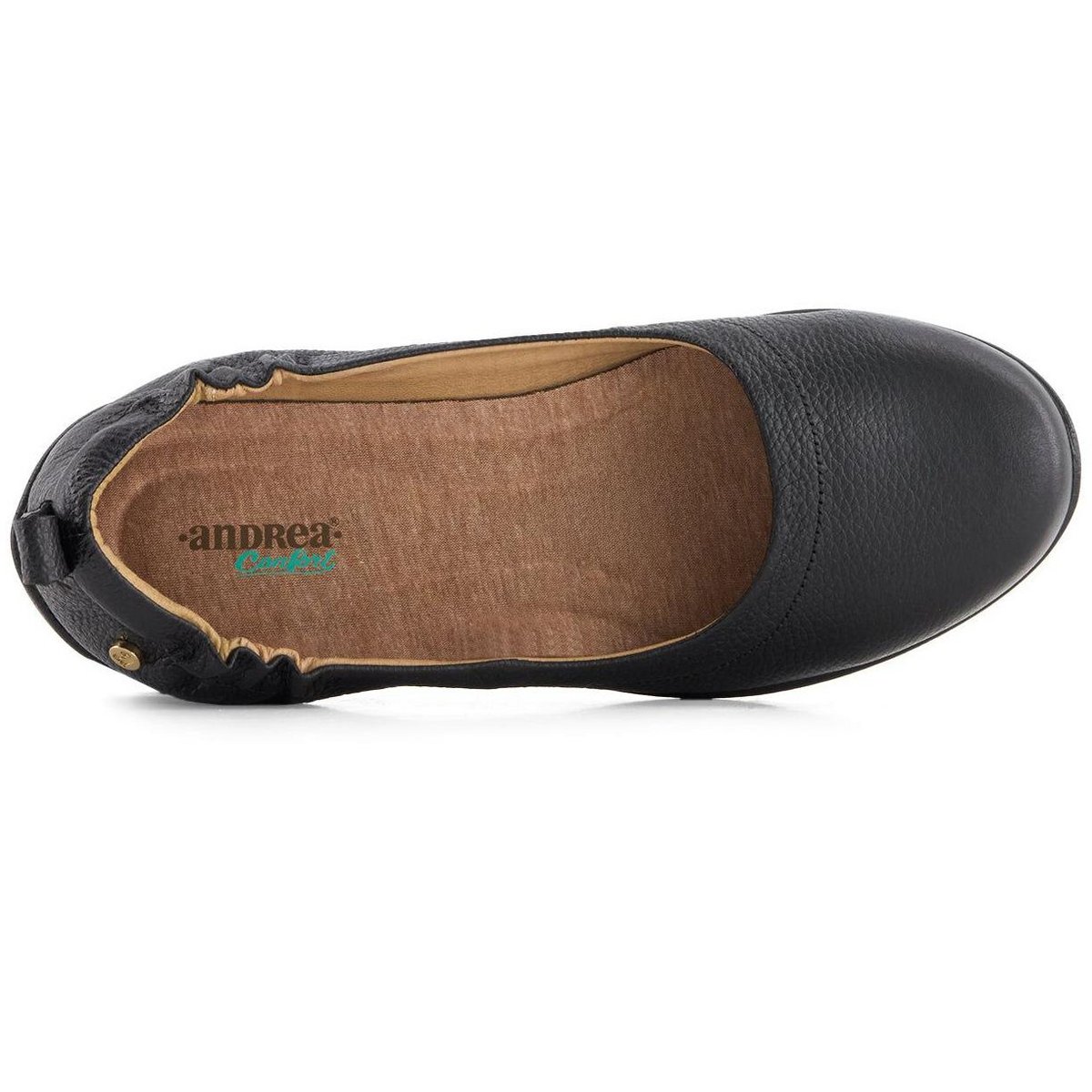 Женские туфли Andrea Women's Exclusive Comfort Leather Loafers 89628 Black 9 — фото 4