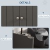 LunaLulinlk Large Elevated Dog Bowls with Storage Cabinet Containing Large 44L Capacity, Gray - 3 of 4