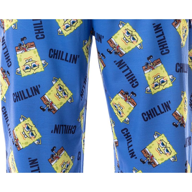 Nickelodeon SpongeBob SquarePants Mens' Chillin' Sleep Pajama Set Multicolored, 3 of 5