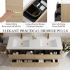 Whisen Freestanding Bathroom Vanity with Stone Resin Sink, U-Shaped Interior, 2 Soft-Close Drawers, Pre-Assembled Cabinet - 4 of 4
