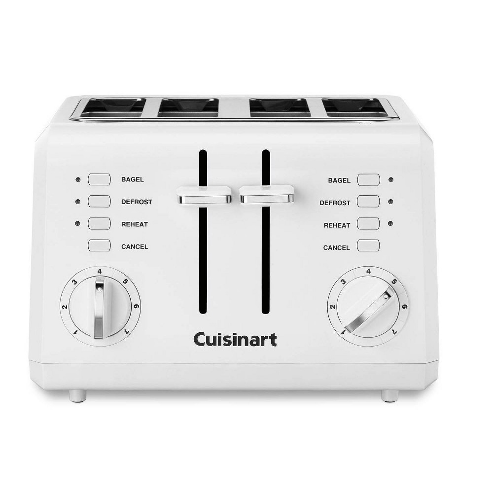 Photos - Toaster Cuisinart 4 Slice  - White - CPT-142P1 