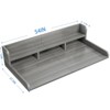 FONTOI Laundry Shelf Topper with Edge, Washer Dryer Countertop, Double Layer Organizer for Washer and Dryer Laundry Hamper, Gray&White, 27.5"*12"*54" - 3 of 4