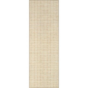 Checkered Easy Jute, Super Soft Rug for Bedroom, Soft Shaggy Plush for Bedroom Dining Room Non-Slip Stain Resistant Under Table Rug - 1 of 4