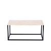 Nordlys Industrial Wooden Top and Black Metal Coffee Table Modern Design Style Living Room - 4 of 4