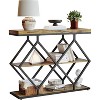 GOCAPTAIN 3-Tier Narrow Farmhouse Console Table, 32" Entryway Table with Open Storage Shelves, Console Sofa Table for Living Room, Entryway, Hallway - 4 of 4