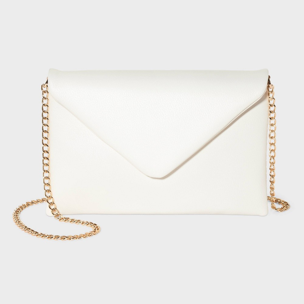 Photos - Travel Accessory Envelope Clutch - A New Day™ White