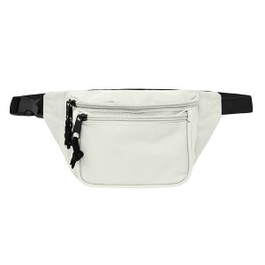 Dalix 3 Pocket Fanny Pack Money Pouch Concealer Runners Bag Waist Belt - 1 of 4