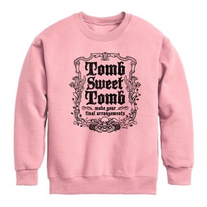 Boys' - Disney - Haunted Mansion Parks Attraction Graphic Long Sleeve Fleece Sweatshirt - 1 of 4