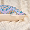 REGALWOVEN Boho Geometric Pattern with Fringe Trim Soft Decorative Pillowcases 2 Packs - 3 of 4