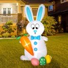Nifti Nest Easter Inflatable Decoration - Bunny with Carrot - 3 of 4