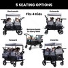 Jeep Wrangler Deluxe 4 Seater Stroller Wagon by Delta Children - Gray - 3 of 4