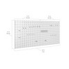 Seville Classics UltraHD 2-Piece Pegboard Set w/ 23 Piece Hook Assortment, 24" W x 24" D - 4 of 4