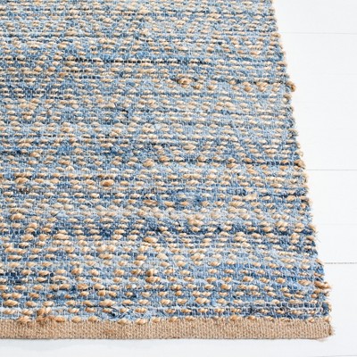 Cape Cod Blue Hand-Knotted Wool Runner Rug 2'3" x 18'