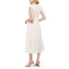 August Sky Women's Smocked Ruffle Sleeve Tiered Midi Dress - 2 of 4