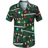 Men's Hawaiian Short - Sleeve Shirt, Classic Aloha Button - Down, Casual Beach Party Vacation Top - 3 of 4