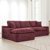 107.9" Cloud Sectional Sofa Modular  Full-compressed Couch with Double-layer Cushion and Side Pockets for Living Room-- Frevyn - 4 of 4