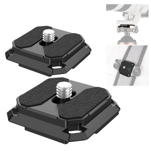 MaseiKar 2 Pack Quick Release Plate QR Camera Mount Plate with Peak Design Capture V3 Camera Clip,Tripod Head to Shoulder Strap Quick Switch - 1 of 4