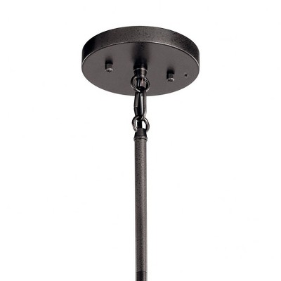 Lozano Black Aluminum Bowl Pendant with White Interior - Indoor/Outdoor