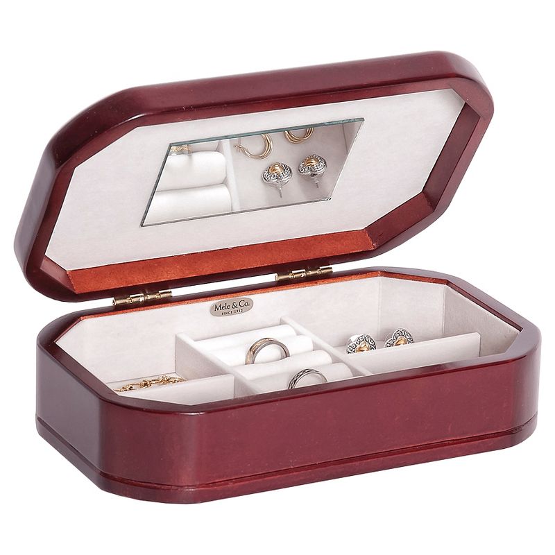 Mele & Co. Morgan Wooden Jewelry Box-Cherry, 2 of 6