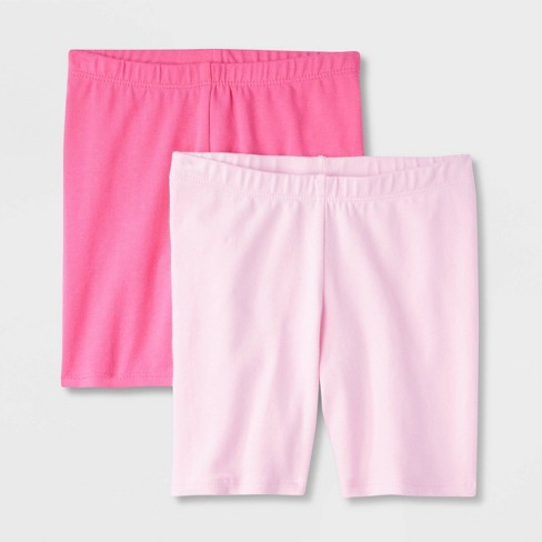Toddler Girls' 2pk Bike Shorts - Cat & Jack™ Dark Pink/light Pink 3t :  Target