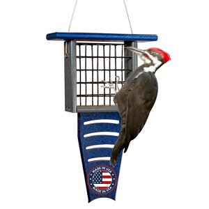 JCS Wildlife Recycled Suet Feeder w/ Tail Prop - 1 of 4