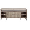 GDFStudio Crane Mid-Century Modern Wood TV Stand with 2 Drawers and 6 Shelves - 2 of 4